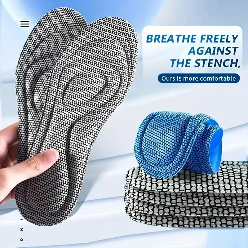 Description Picture 5 of item3D Memory Foam Orthopedic Insoles for Shoes Men Women Nano Antibacterial Deodorization Insole Sweat Absorption Running Cushion