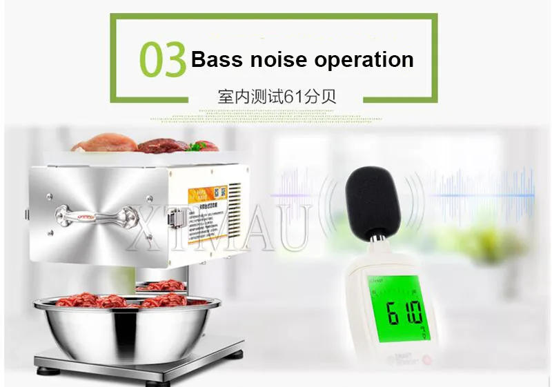 Description Picture 6 of item220V Stainless Steel Electric Meat Strip Cutting Machine Meat Cutting Machine Meat Slicer