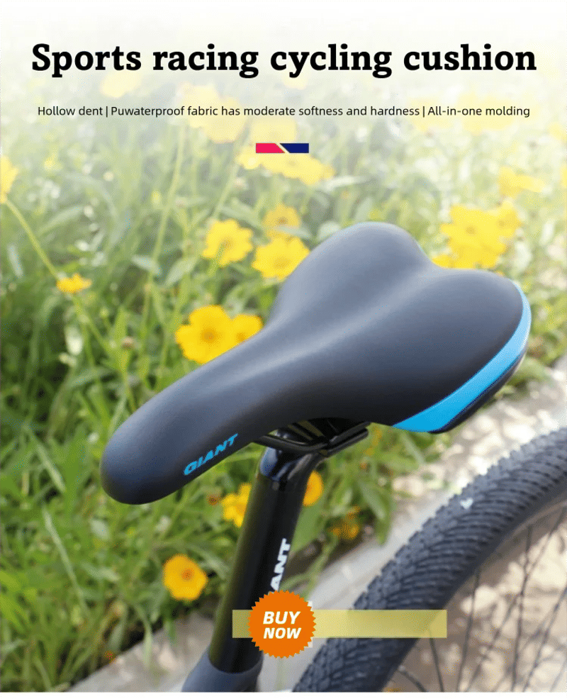 Description Picture 6 of itemGiant Ultralight Mountain Bicycle Saddle MTB Short Nose Road Bike Seat PU Leather Hollow Prostatic Saddle Bicycle Parts