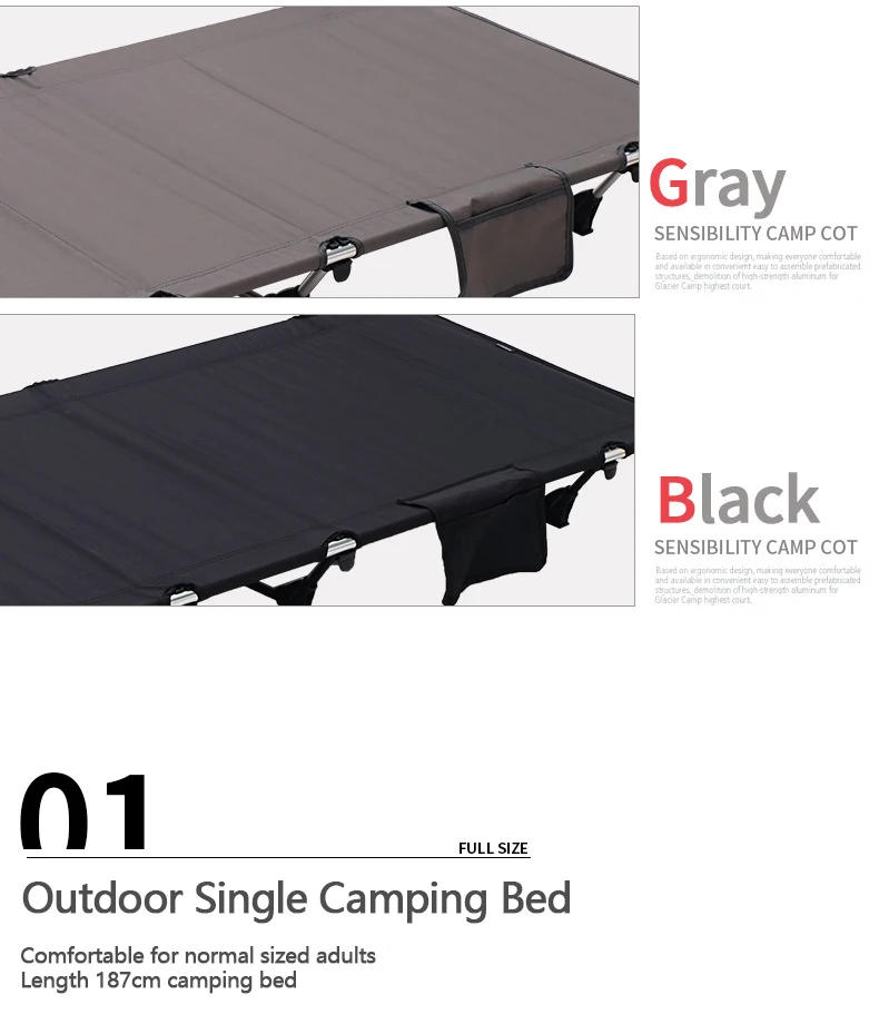Description Picture 5 of itemNew Outdoor Camping Folding Cots  Hiking Backpacking Travel Tent Sleeping Military Bed Ultralight Portable Single Foldable Cot