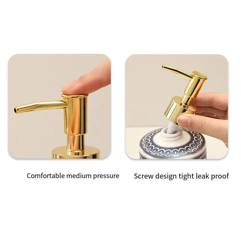 Description Picture 5 of itemCeramic Soap Dispenser Colorful Painted Lightweight Liquid Lotion Dispenser Empty Refillable Shampoo Container Beauty Shop