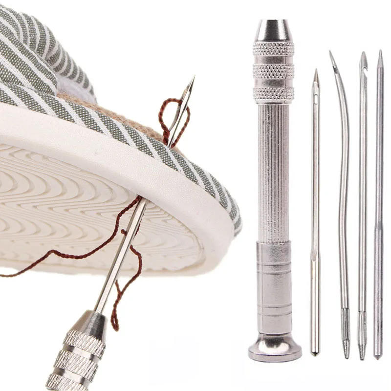 Description Picture 3 of itemLeather Sewing Awl Set Replaceable Multifunctional Shoes Repair Tool Kit Punch Stitching Needles DIY Sewing Leathercraft