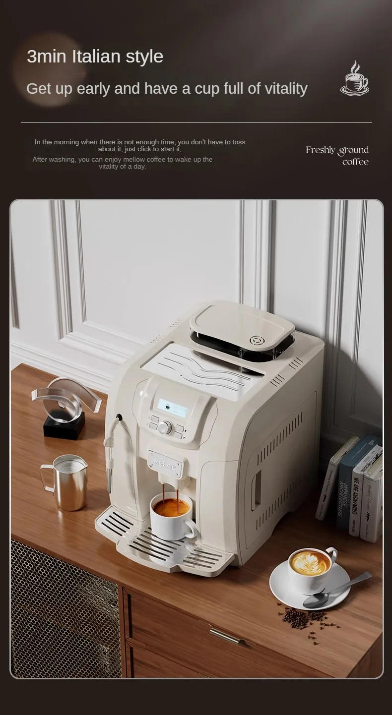 Description Picture 4 of itemAuto Coffee Machine Italian Home Grinding Integrated Office American Commercial Use Smart Coffee Machine Home Appliance