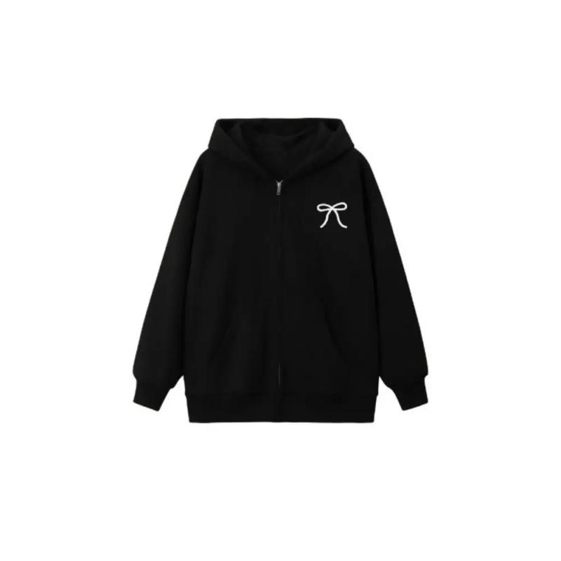 Description Picture 4 of itemFashion Sweet Bow Girl Bowknot Hoodie Loose Child Teens Autumn Hoodie Long Sleeve Coat Y2k Coat Girls Autumn Winter