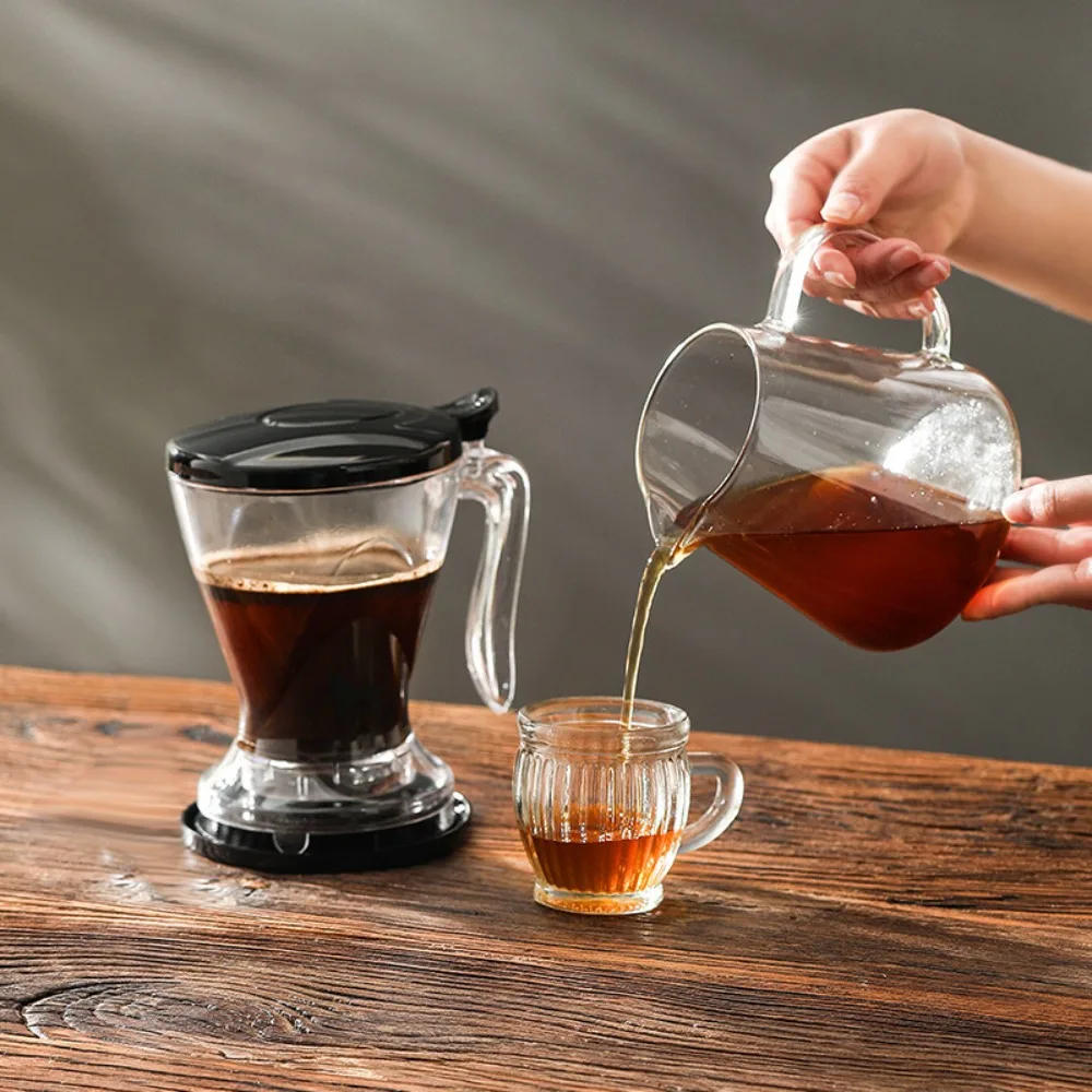 Description Picture 4 of item600ML Coffee Dipper,Tea Infuser for Loose Leaf Tea,Hand Brew Drip Coffee Machine,Large Filter Holder,Drinkware for Ice Americano