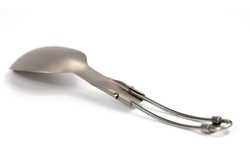 Description Picture 5 of itemKeith Lightweight Portable Titanium Camping Spoon Foldable Cutlery Tableware for Outdoor Hiking Travelling Ti5315