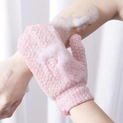 3Pcs Body Massage Sponge Gloves Shower Exfoliating Bath Gloves Shower Scrubber Daily Use Bathroom Supplies Bath Scrub Mud