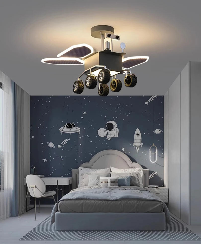 Description Picture 5 of itemModern ceiling fan lights, children's bedroom dining room ceiling fan lights, ceiling lights with led lights indoor lighting