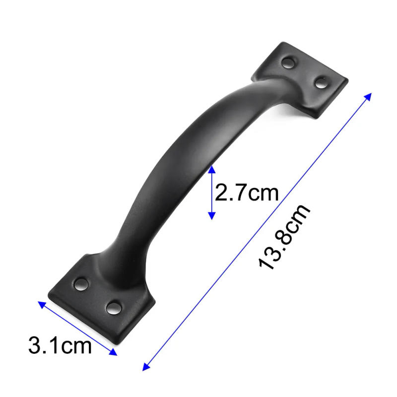 Description Picture 5 of itemFurniture Door Pull Handle Simple Door Knob DIY Rustic Style Vintage Cast Iron Cupboard Wardrobe With Mounting Screws