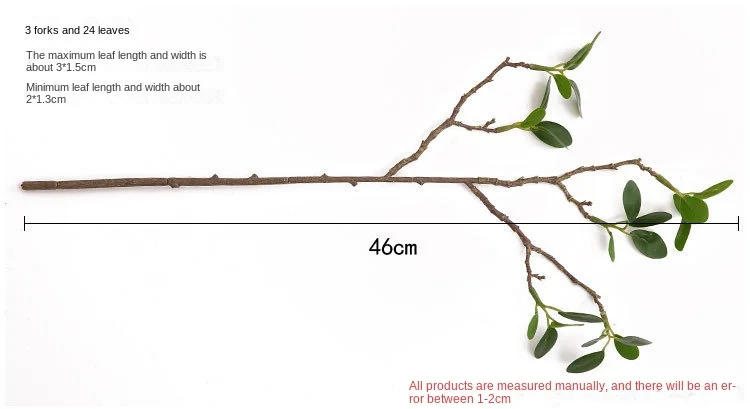 Description Picture 3 of item46cm Artificial Plant Mini Milan Leaves Money Leaf Wedding Home Decoration Eucalyptus Leaf Fake Flower Fake Leaf Green Plant