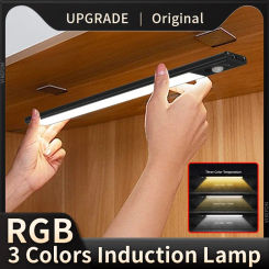 LED Motion Sensor Light Night Light Wireless USB Under Cabinet Light For Kitchen Cabinet Bedroom Wardrobe Sensor Indoor Lighting