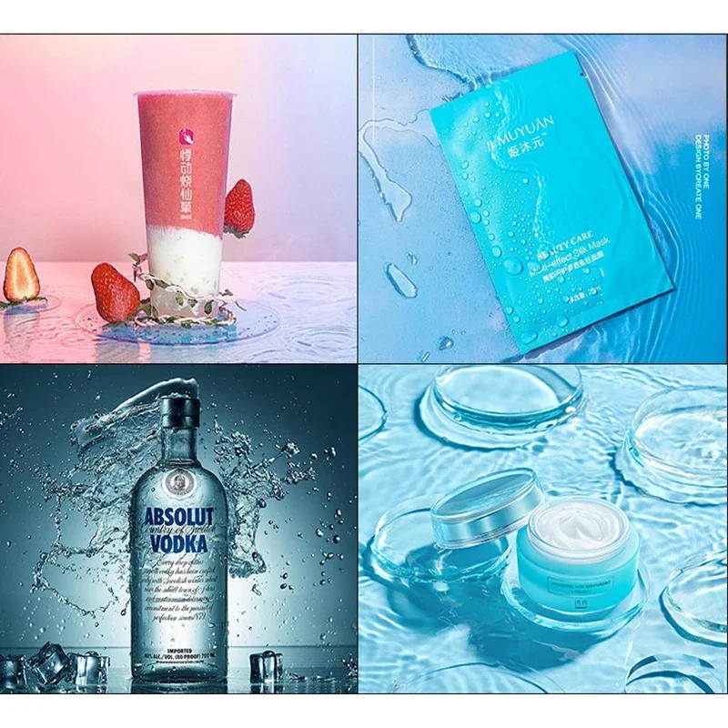 Description Picture 2 of itemTransparent Acrylic Water Tank Shallow Sink Photo Studio Kit Tabletop Shooting Props Coffee Tray Desktop Cosmetics Storage Tray