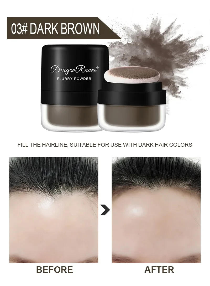 Description Picture 6 of itemHair Fluffy Powder Oil Control No-wash Transparent White Hair Line Loose Powder Root Cover Up Brown Fill In Hair Shadow Powder