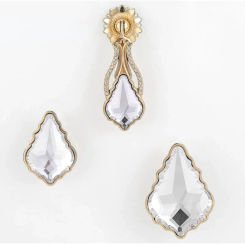 Noble Door Handles Crystal Kitchen Cabinets Knobs and Handles Diamond Door Handle European Furniture Handle Drawer Pulls