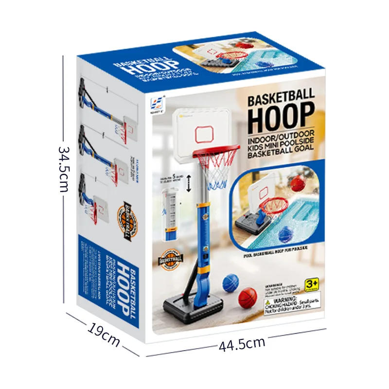 Description Picture 6 of itemToddler Pool volleyball Basketball Hoop Adjustable Height with 4 Basketballs for Outdoor Pool Basketball Hoop for Poolside