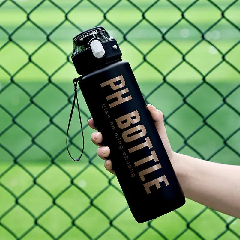 Description Picture 5 of item1L Sports Water Bottle with Straw Large Capacity Portable Leak-Proof Outdoor Travel Drink Plastic Cup Motivational Water Bottle