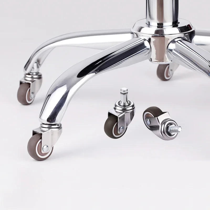 Description Picture 3 of item5pcs/Lot Office Chair Caster Wheels 1.5/2 Inch Swivel Soft Rubber TPE Replacement Furniture Hardware