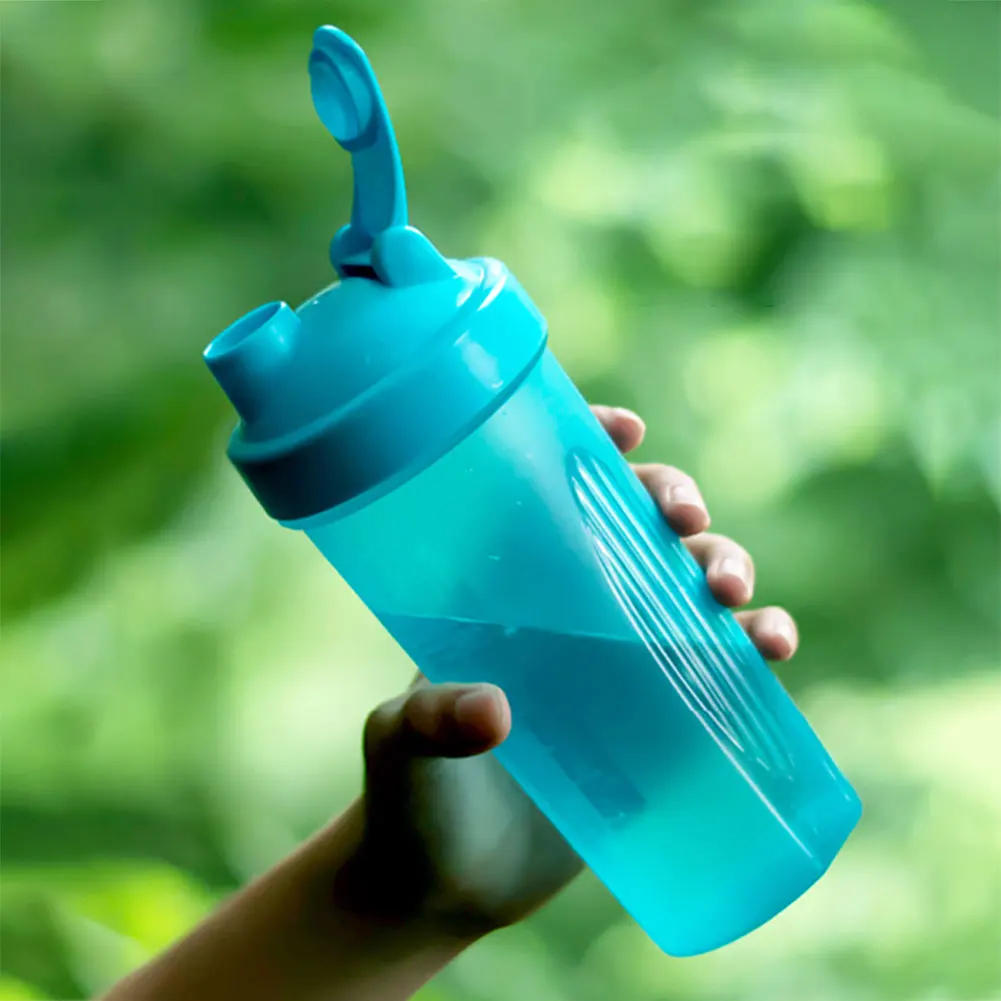 Description Picture 4 of item600ml Protein Powder Shaker Bottle Leak Proof Water Bottle for Gym Fitness Training Sport Mixing Cup with Scale Portable Cup
