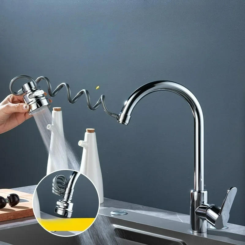 Description Picture 2 of itemNew 3 Modes Sink Faucet 360 Degree Rotation Filter Extension Tube Shower Water Saving Tap Universal Kitchen Gadgets Accessories