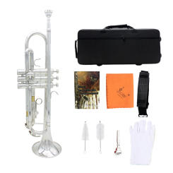 SLADE Trumpet Brass Body Bb Trumpette Professional Musical Trompeta Wind Instrument with Case Mouthpiece Parts & Accessories