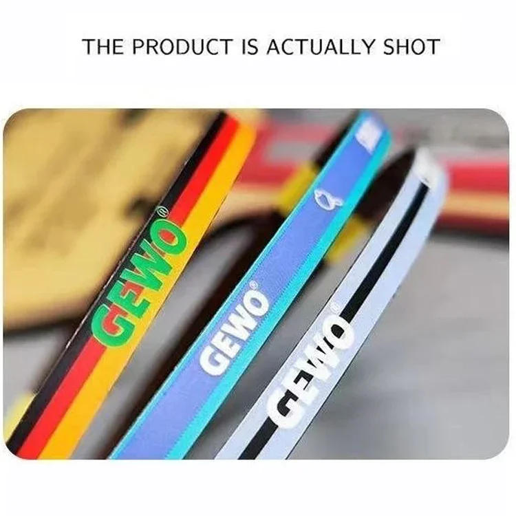 Description Picture 6 of itemOriginal GEWO Table Tennis Racket Carbon Edge Tape Ping Pong Bat Side Hard Protective Sponge Tape 6MM Carbon Edge Tape