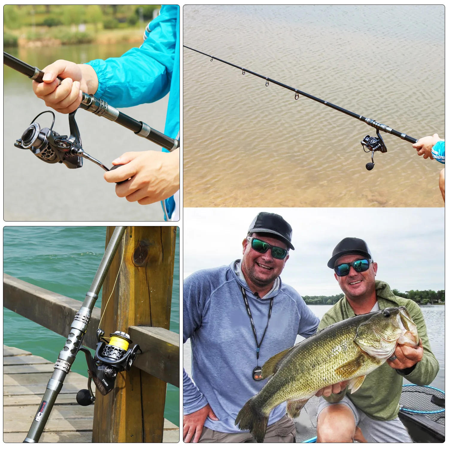 Description Picture 4 of itemSougayilang Fishing Rod and Reel Combo Telescopic Fishing Rod Spinning Reel Max Drag 20Kg for Saltwater Freshwater Beach Fishing