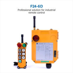 TELECRANE F24-6D 1T1R Industrial Crane Remote Control Wireless 8A Relay Output Construction Machinery 36V220V380V