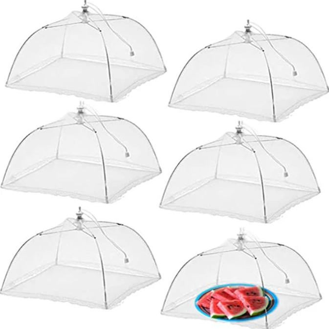 Description Picture 6 of itemFoldable Food Mesh Cover Fly Anti Mosquito Pop-Up Umbrella Meal Vegetable Fruit Breathable Cover Kitchen Accessories