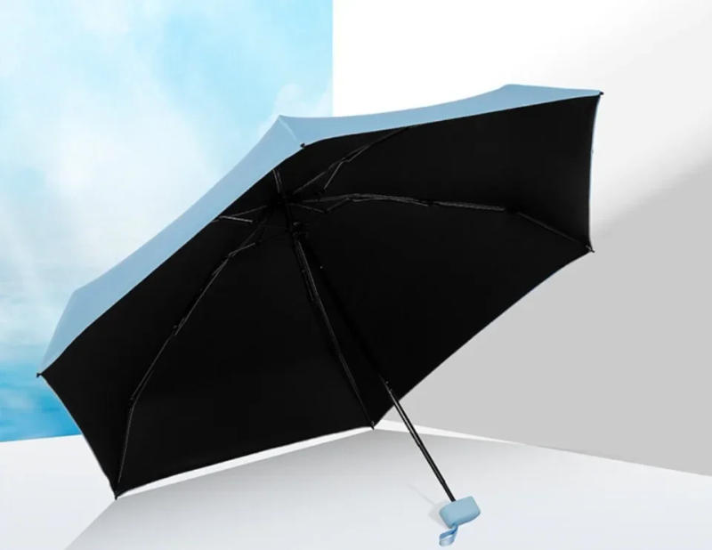 Description Picture 5 of itemMini Portable Umbrella Sun Umbrella With Case Set Parasol Rain and Shine Dual Use Unisex Travel Protable Folding Pocket Mini