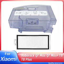 2 In 1 Water Tank Dust Box For Xiaomi Roborock Q7 Max Q7 Max+ T8 T8 Plus Sweeping Robot Vacuum Cleaner Parts Dustbin Filters
