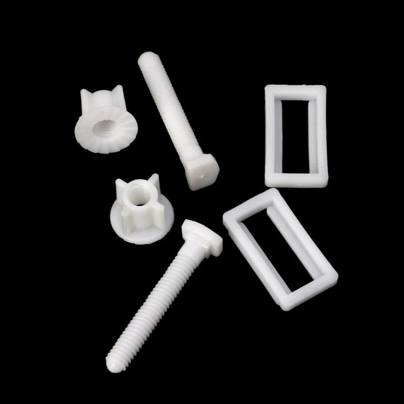 Description Picture 4 of item1 Pair Toilet Lid Screws Toilet Plastic Screws Universal Rubber Expansion Cover Screws for Toilet Parts