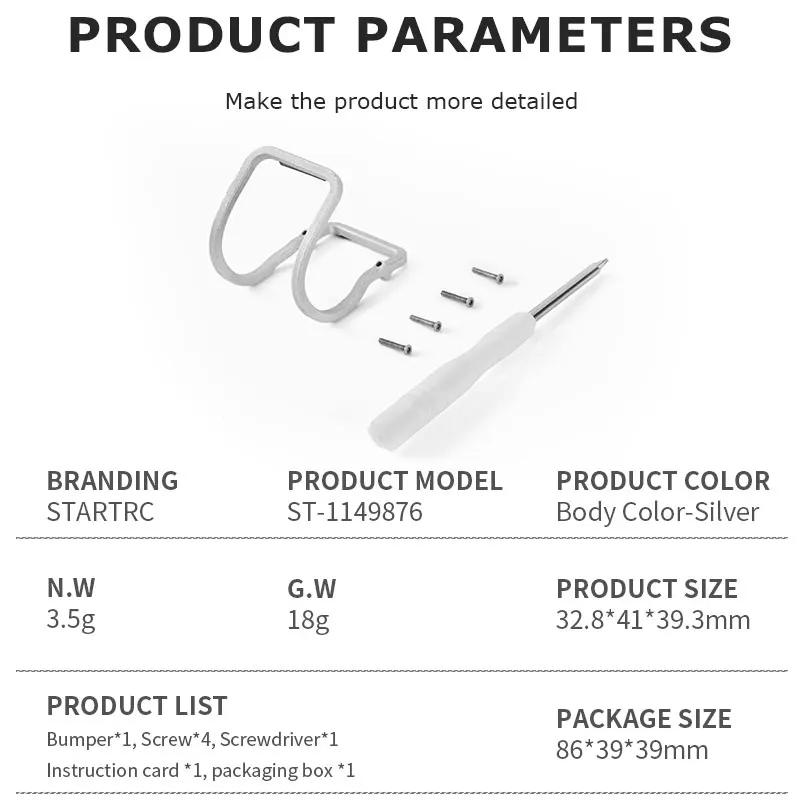 Description Picture 6 of itemGimbal Bumper/ Camera Lens Screen Protector/ 2Pairs 2016S Propeller/ Remote Controller Silicone Case For DJI Neo Drone Accessory