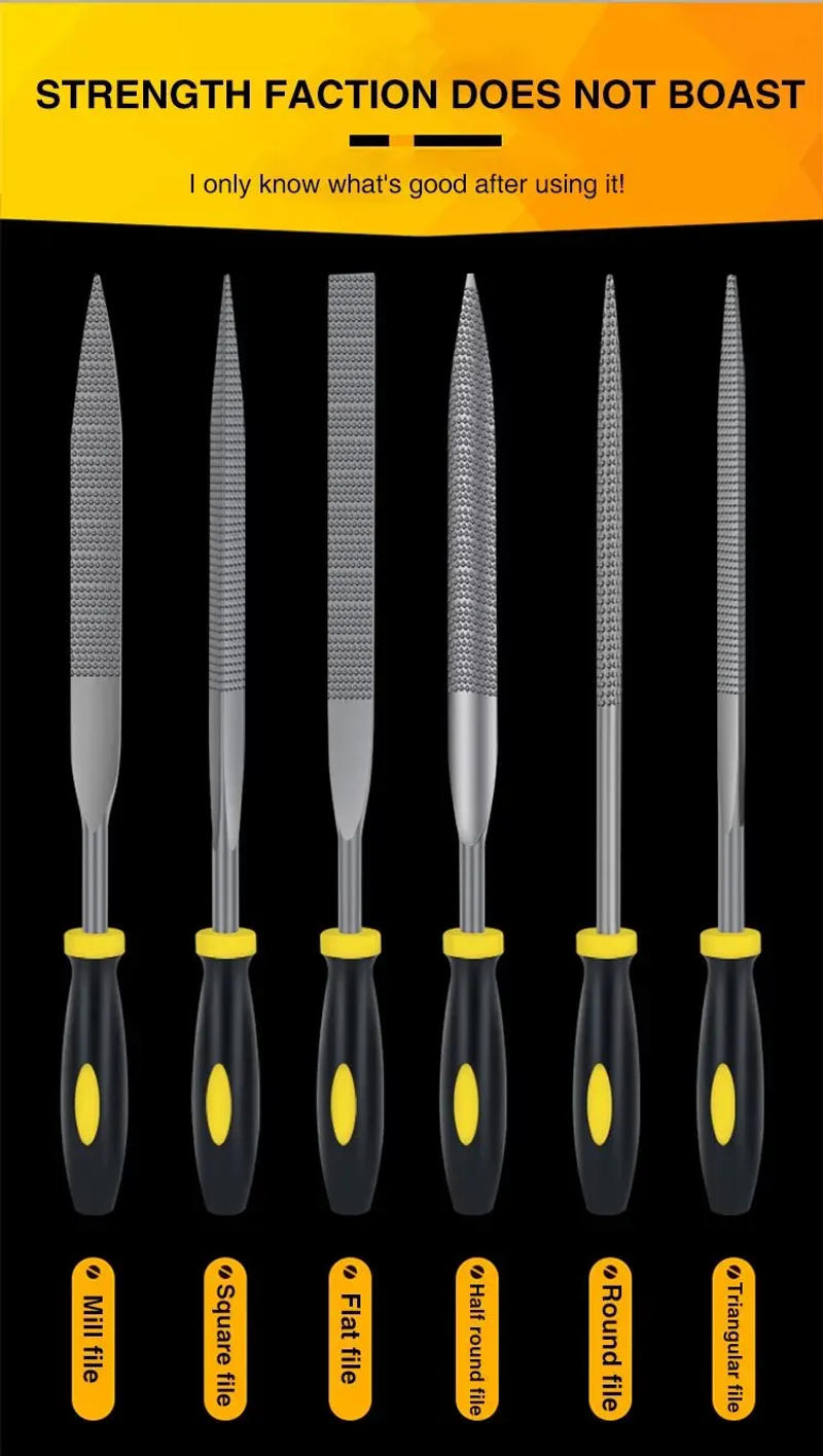 Description Picture 3 of itemFiles Set Mini Rasp Woodworking Sanding Shaping Small Steel File Needle Metal Hard Wood Cork Polishing Carving Tools For Hand