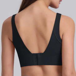 Longline Sports Bra for Women V Back Wireless Padded Fitness Workout Top Medium Support Yoga Bra Summer Running Crop Tank Tops