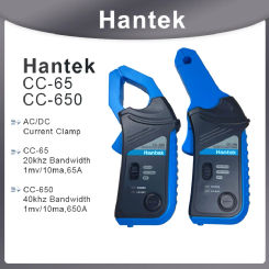 AC/DC Current Clamp Meter Hantek Oscilloscopes CC65 CC650 AC/DC 20KHz 400Hz Bandwidth 1mV/10mA 65A/650A with BNC Plug