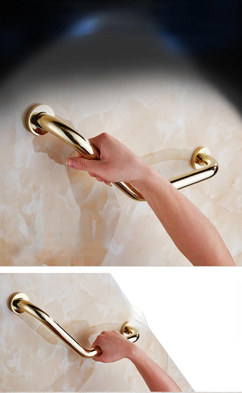 Description Picture 3 of itemAll Copper and Gold Bathtub Handrails in The Bathroom, Toilet, Shower Room, Non-skid Handrails for Bathing