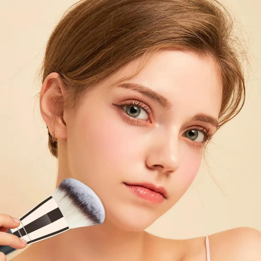 Description Picture 5 of item5PCS Dual-Ended Foundation Blush Brush Soft Bristles Professional Cosmetic Loose Powder Brush Concealer Blush Brush Makeup Tools