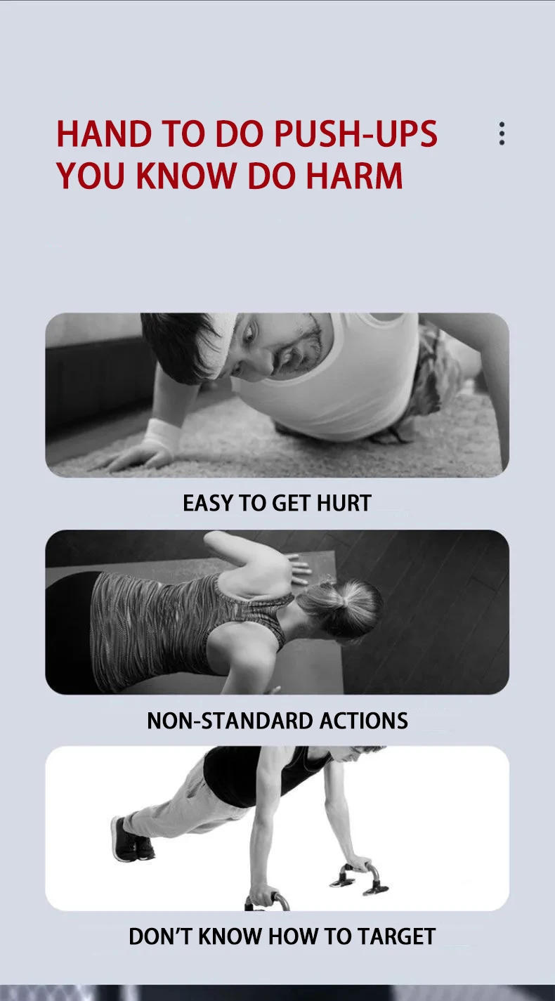 Description Picture 4 of itemPortable Multifunctional Push-up Board Set With Handles Foldable Fitness Equipment For Chest Abdomen Arms And Back Training