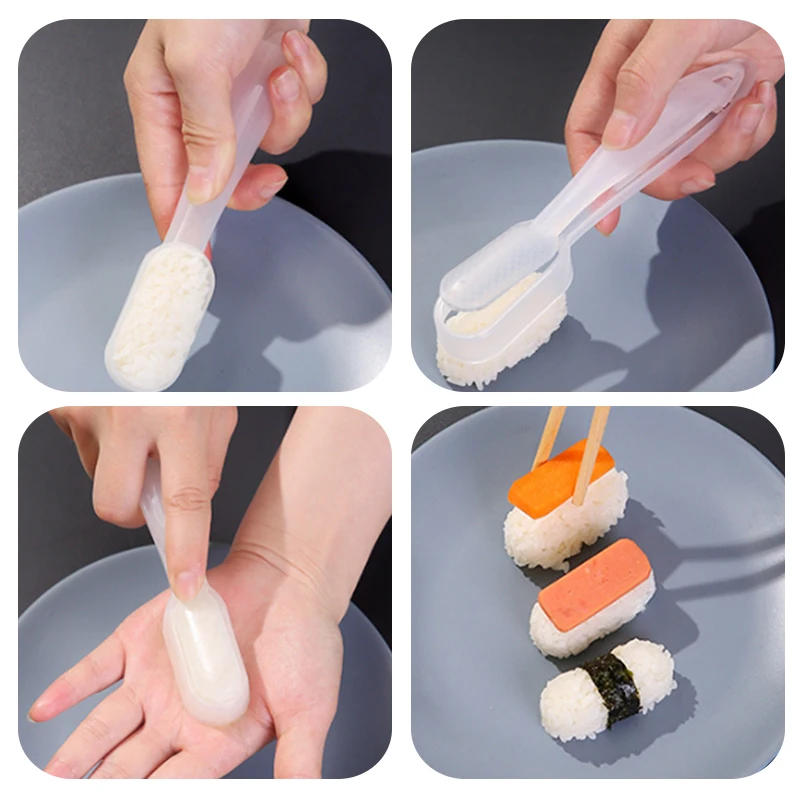 Description Picture 5 of item1pc Sushi Mold Rice Warship Sushi Mold Bento Rice Ball Making Tools Onigiri Bento Accessories Rice Mold Maker Cooking Tools