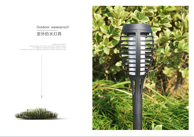 Description Picture 4 of itemNew Water Proof Solar Led Flame Lamp Torch Lamp Outdoor Decorative Landscape Lamp Courtyard Garden Decorative Landscape Lamp Hot