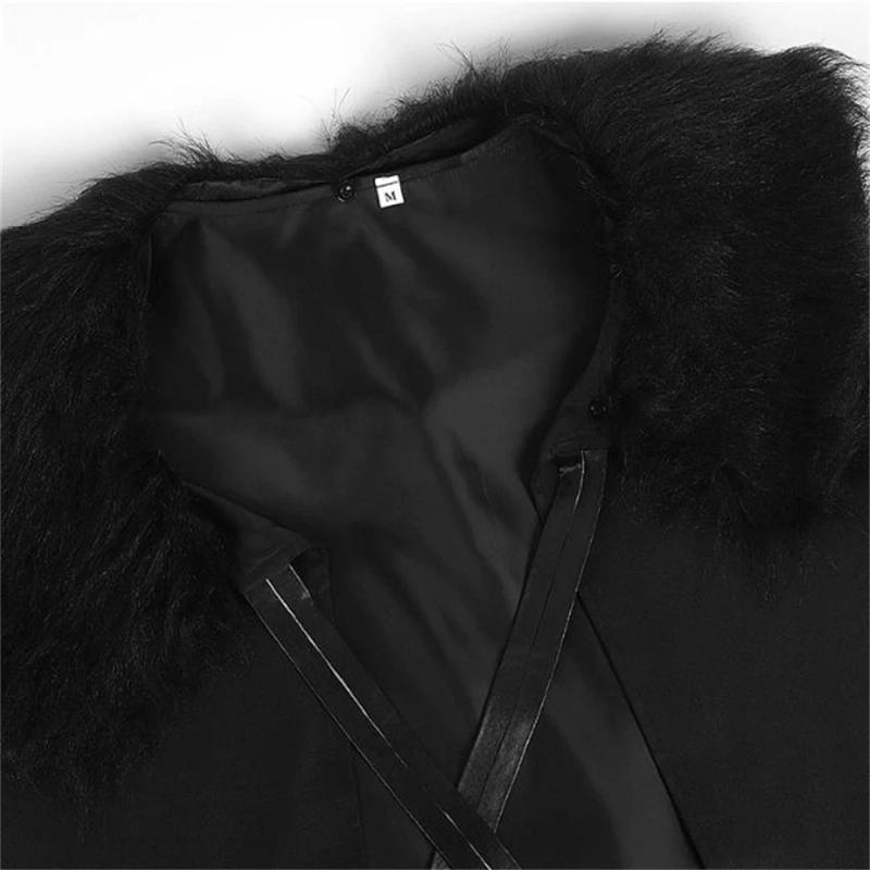 Description Picture 5 of itemHalloween Men Coat Retro Steampunk Cloak Cape Coat Dress Up Clothing Party Robe Male Black Long Outerwear