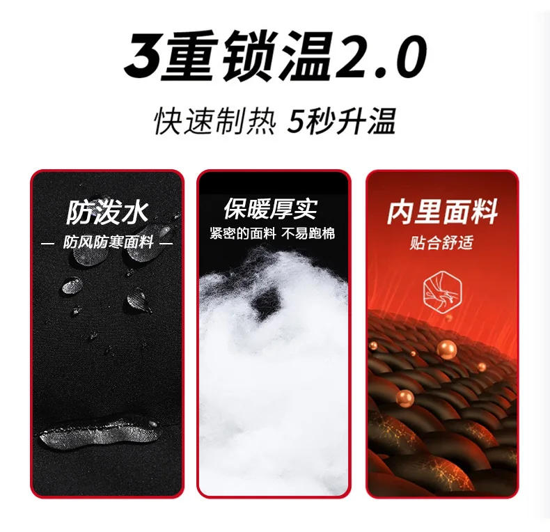 Description Picture 5 of item2024 Winter Parka Waterproof Men Coats Fashion Casual Thicken Cotton Parka Warm Jackets Hoodies Outwear Puffer Jacket