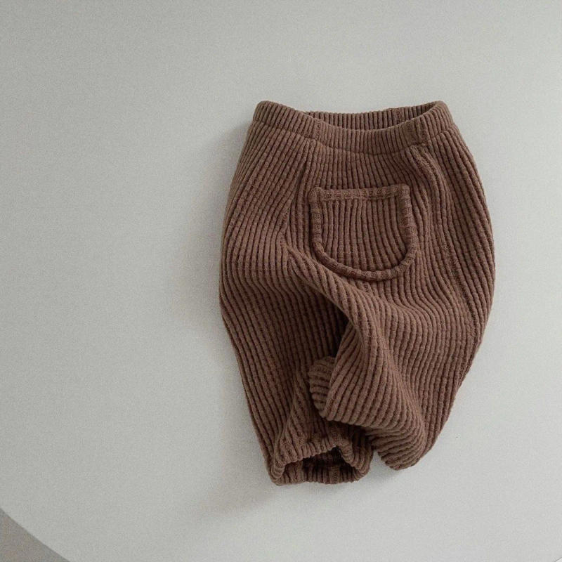 Description Picture 3 of item2025 New Baby Loose Trousers Solid Toddler Pocket Pants Autumn Children Casual Pants Cotton Girls Harem Pants Boys Pants