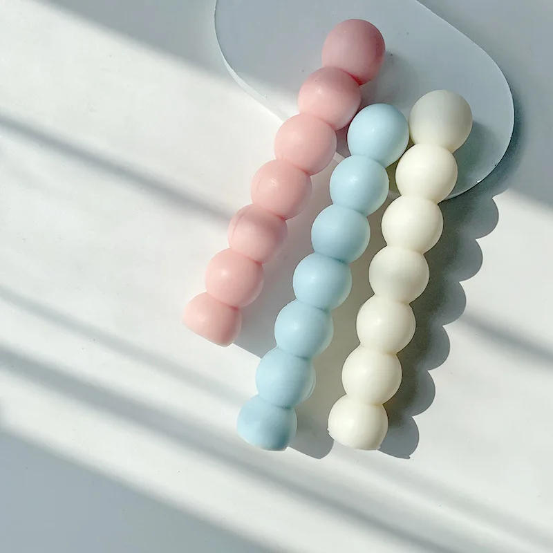 Description Picture 2 of itemGeometry 6 Ball Cylinder Silicone Candle Mould DIY Sugar Gourd Soap Resin Gyp Making tool Chocolate candy Mold Home Decor Gifts