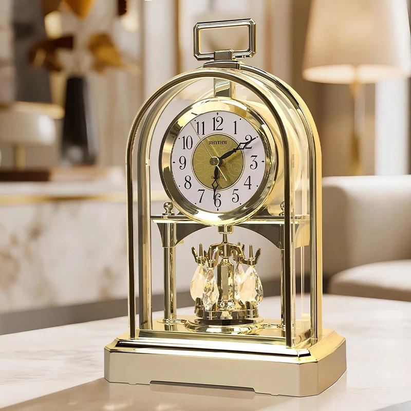 Description Picture 3 of itemLuxury Modern Desk Silent Living Room Desk Unique Creative Table Clocks Decor Home Accessories Table Clocks Interior Design