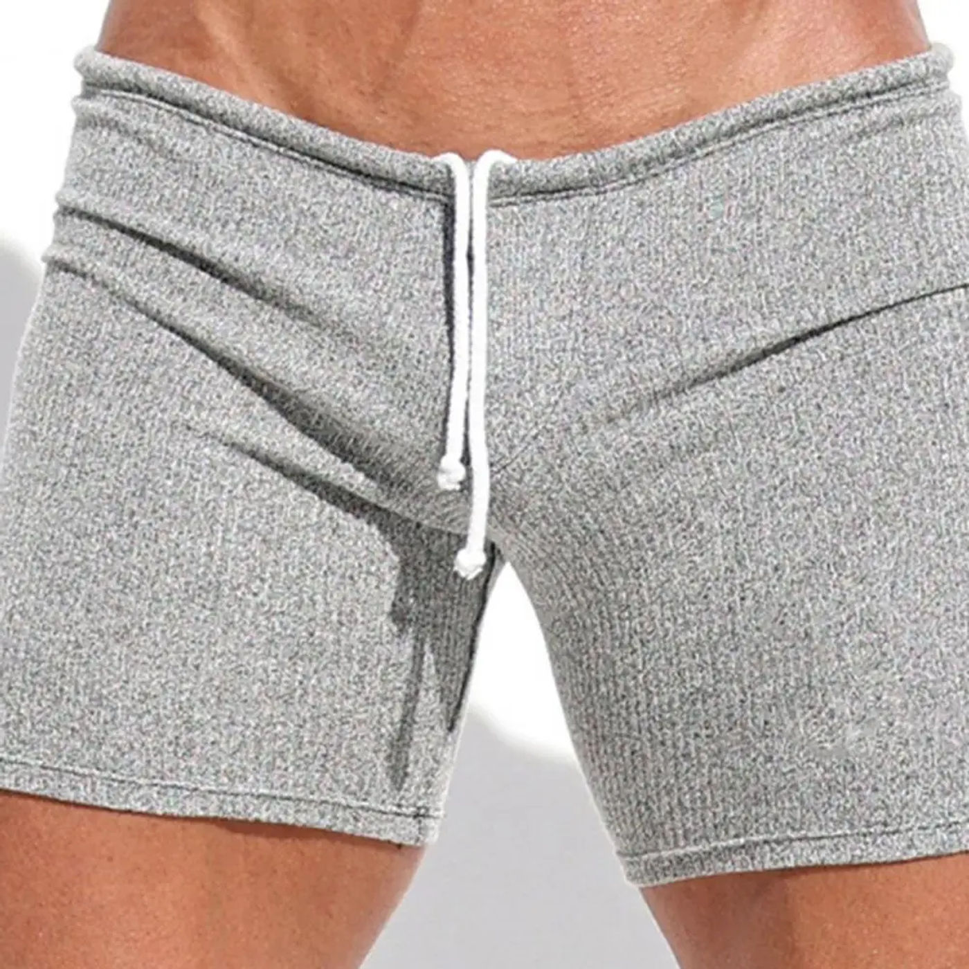 Description Picture 6 of itemMen's Shorts Summer Breathable Drawstring Short Pants Solid Color Swimwear Running Sports Surffing Seaside Resort Shorts
