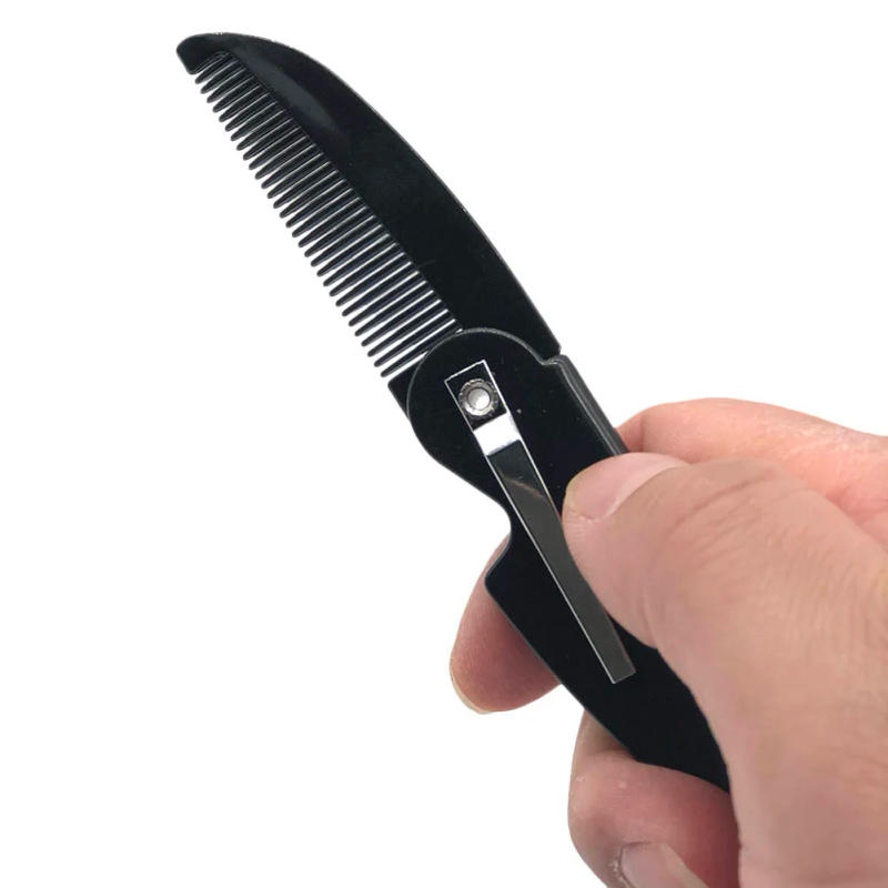 Description Picture 5 of itemHair Beard Care Moustache Styling Comb Man Woman Folding Protable Pocket Clip Easy Use Practical Hair Styling Tools