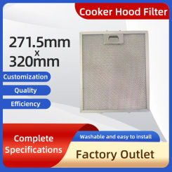 271.5*320mm Cooker Hood Filters Metal Mesh Extractor Vent Filter Ventilation For Kitchen Cooker Hood Grease Filter