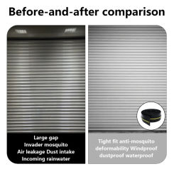 67JE Upgrades Rubber Seal Strips Heavy Duty Garage Door Seal for Garage Door Thresholds Protect Against Water  Intrusion