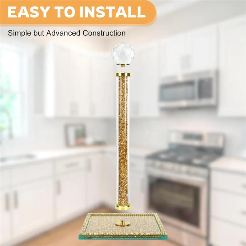 Description Picture 5 of itemPaper Towel Holder Stand Tissue Countertop Paper Towel Roll Dispenser Holders with Cube Base House Decor for Kitchen Bathroom